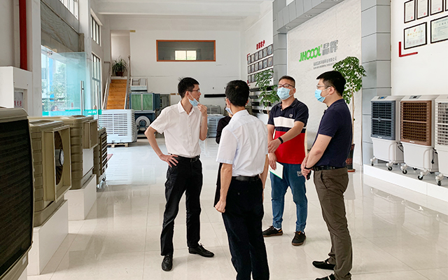 Funcionários do governo de Fuzhou visitaram a JHCOOL Company
